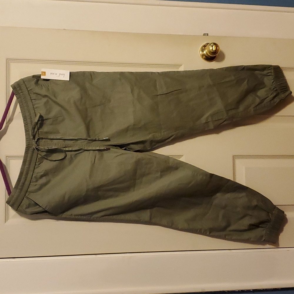 Green jogger pants